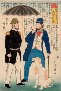 Engeland (Igirisukoku) - uit de serie De Staten van Europa (Yoroppa shu no uchi) door Utagawa Yoshikazu